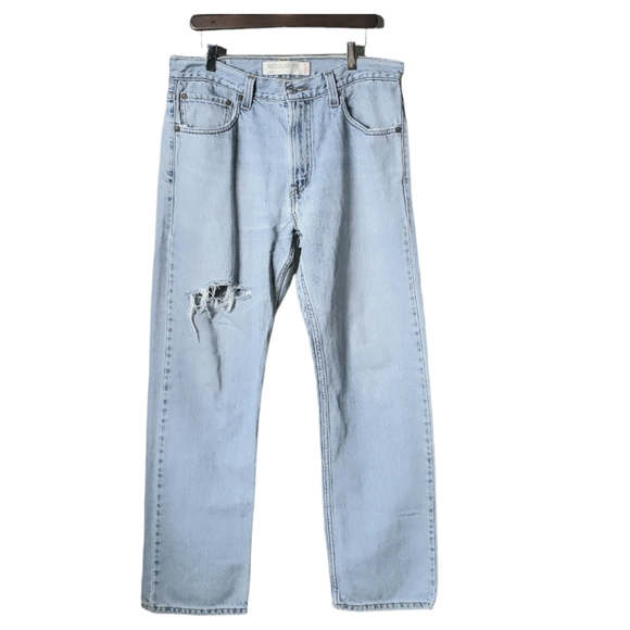 Levi's Other - Levi's Vtg 90'S 505 Straight Leg Light Wash Men's Jean's Sz:34x32 (Rare Red Tab)